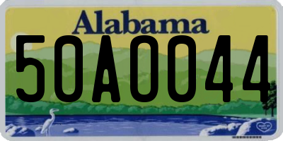 AL license plate 50AO044