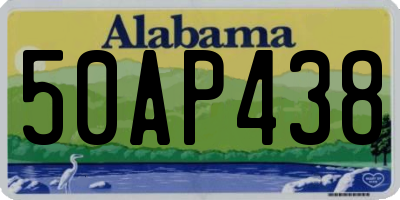 AL license plate 50AP438