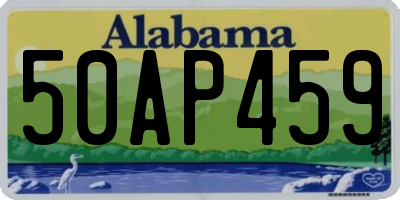 AL license plate 50AP459