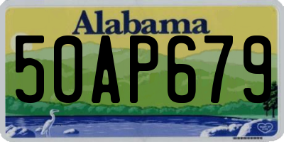 AL license plate 50AP679