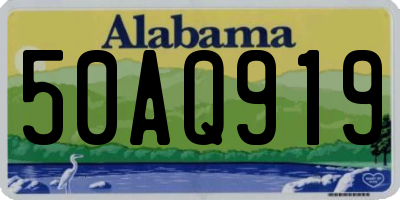 AL license plate 50AQ919