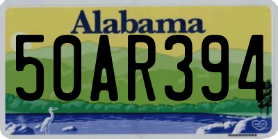 AL license plate 50AR394