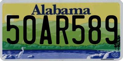AL license plate 50AR589
