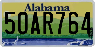 AL license plate 50AR764