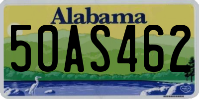 AL license plate 50AS462