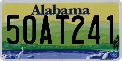 AL license plate 50AT241