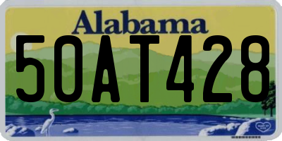 AL license plate 50AT428
