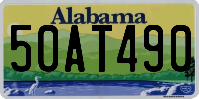 AL license plate 50AT490