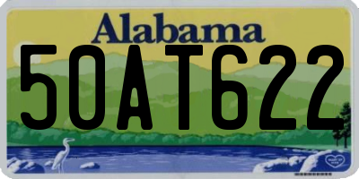 AL license plate 50AT622