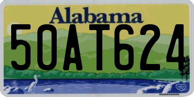 AL license plate 50AT624