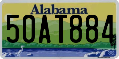 AL license plate 50AT884