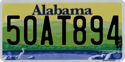 AL license plate 50AT894