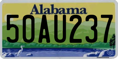 AL license plate 50AU237