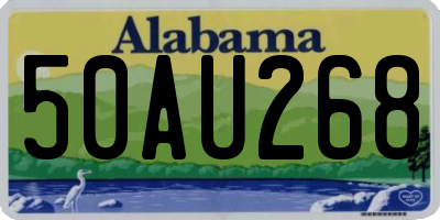 AL license plate 50AU268
