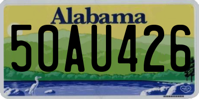 AL license plate 50AU426