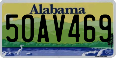 AL license plate 50AV469