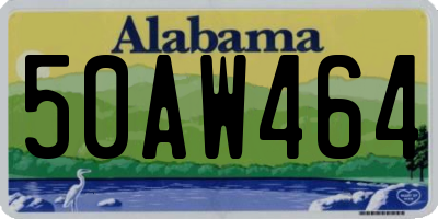 AL license plate 50AW464