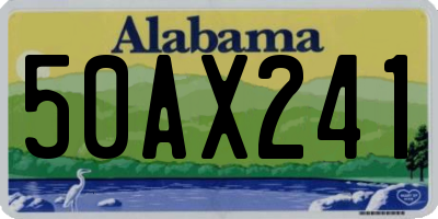 AL license plate 50AX241