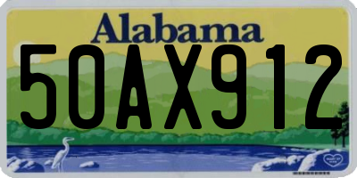 AL license plate 50AX912