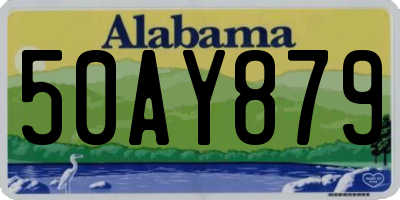 AL license plate 50AY879