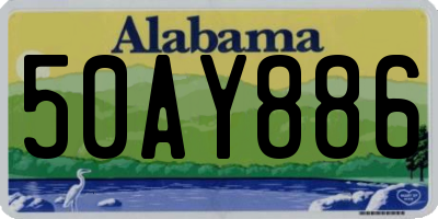 AL license plate 50AY886