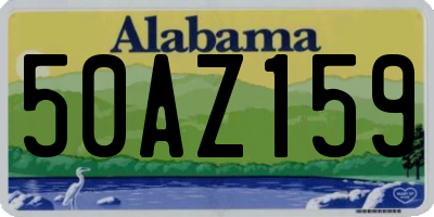 AL license plate 50AZ159
