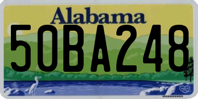 AL license plate 50BA248