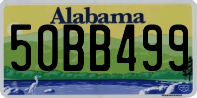 AL license plate 50BB499