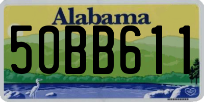 AL license plate 50BB611