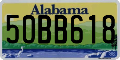 AL license plate 50BB618
