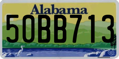AL license plate 50BB713