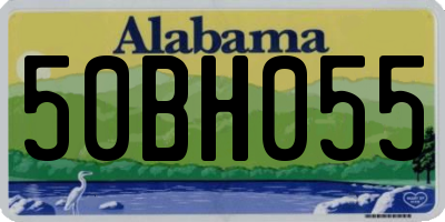AL license plate 50BH055