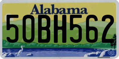 AL license plate 50BH562