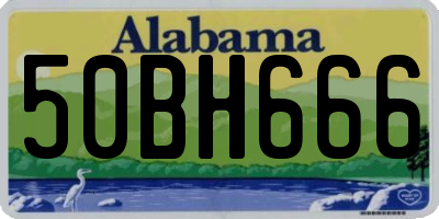 AL license plate 50BH666
