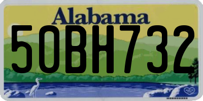 AL license plate 50BH732