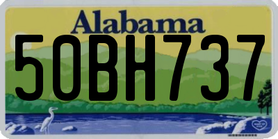 AL license plate 50BH737