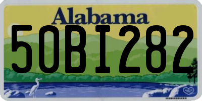 AL license plate 50BI282