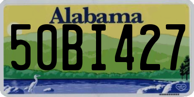 AL license plate 50BI427