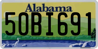AL license plate 50BI691