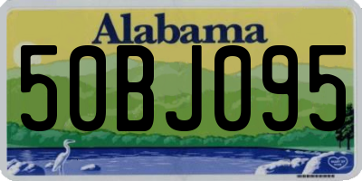 AL license plate 50BJ095