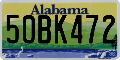 AL license plate 50BK472