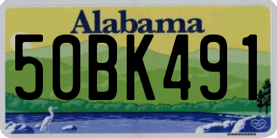 AL license plate 50BK491