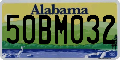 AL license plate 50BM032