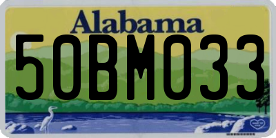 AL license plate 50BM033