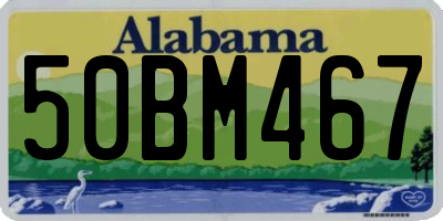 AL license plate 50BM467