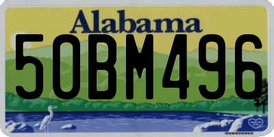 AL license plate 50BM496