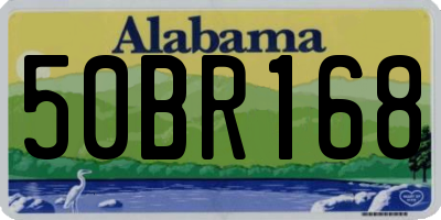 AL license plate 50BR168