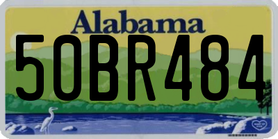 AL license plate 50BR484