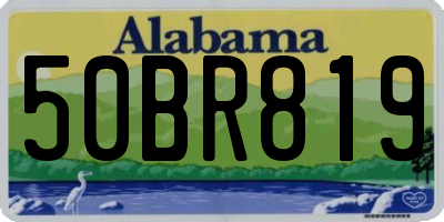 AL license plate 50BR819