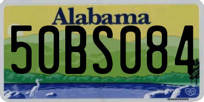 AL license plate 50BS084